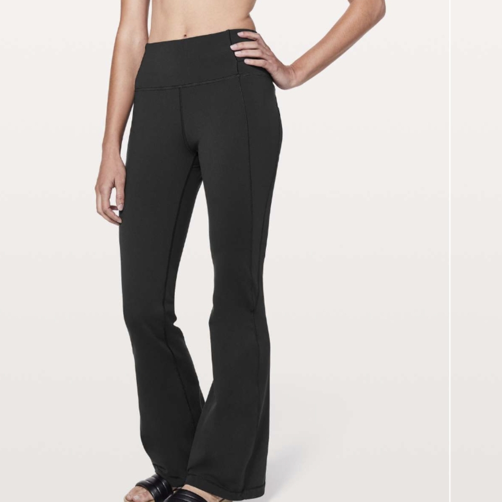 Lululemon Athletica Black Flare Yoga Pants High-Rise Performance